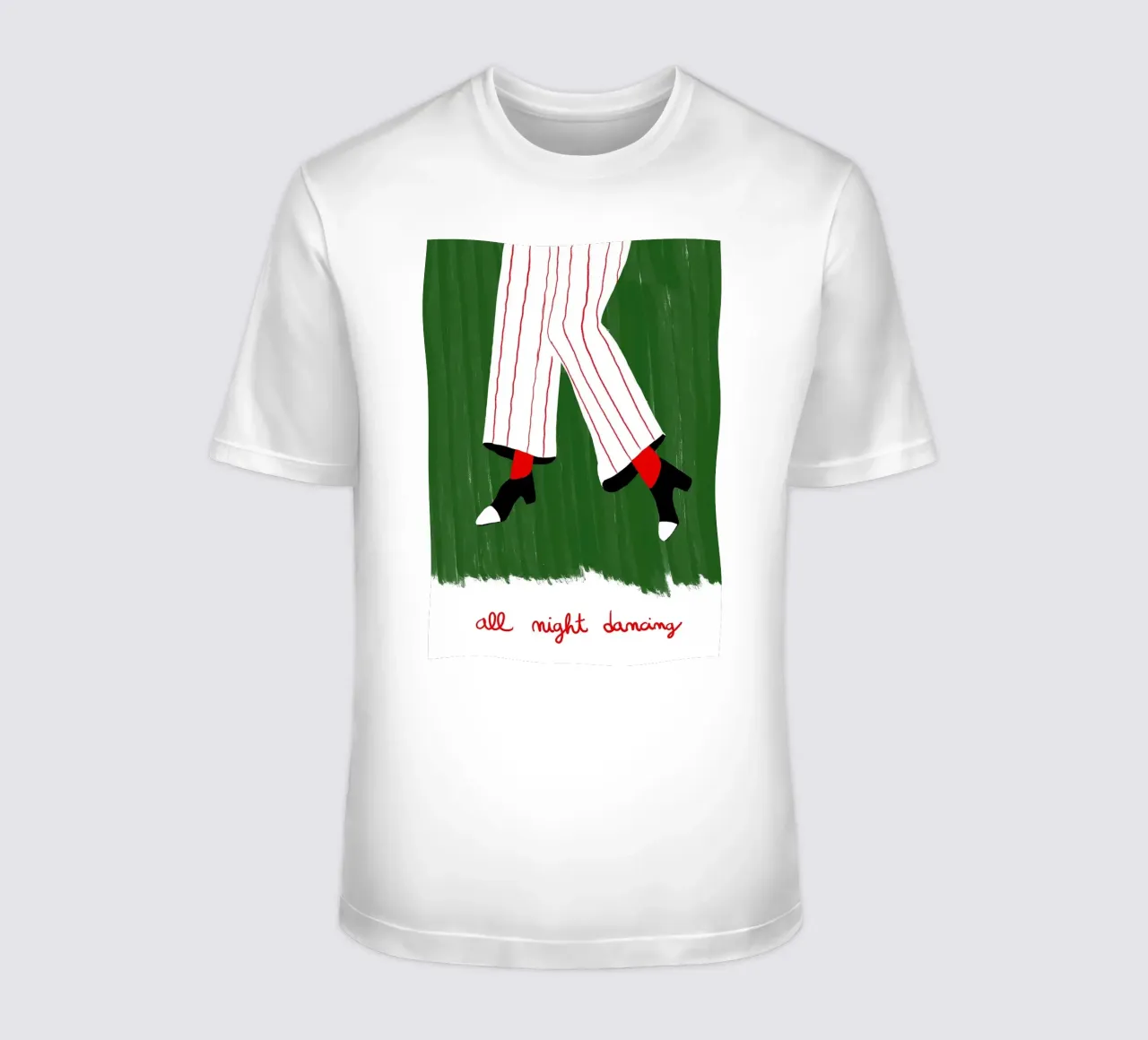 Illustrazione per ballare tutta la notte t-shirt da Tory