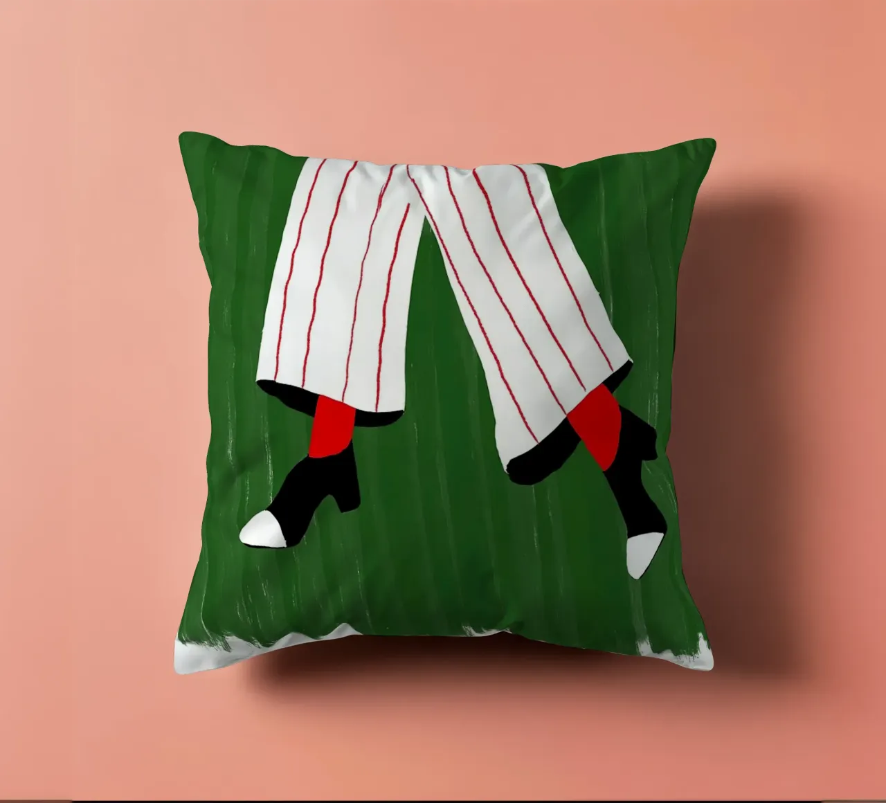 Illustrazione per ballare tutta la notte cuscino da Tory