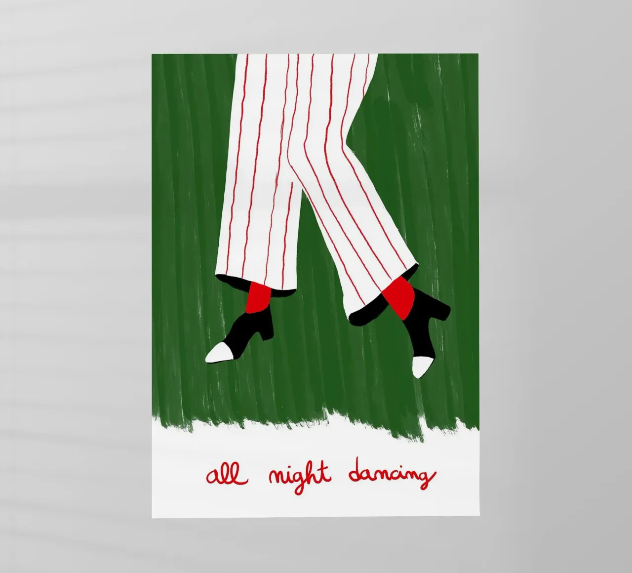 Illustrazione per ballare tutta la notte pellicola backlit da Tory