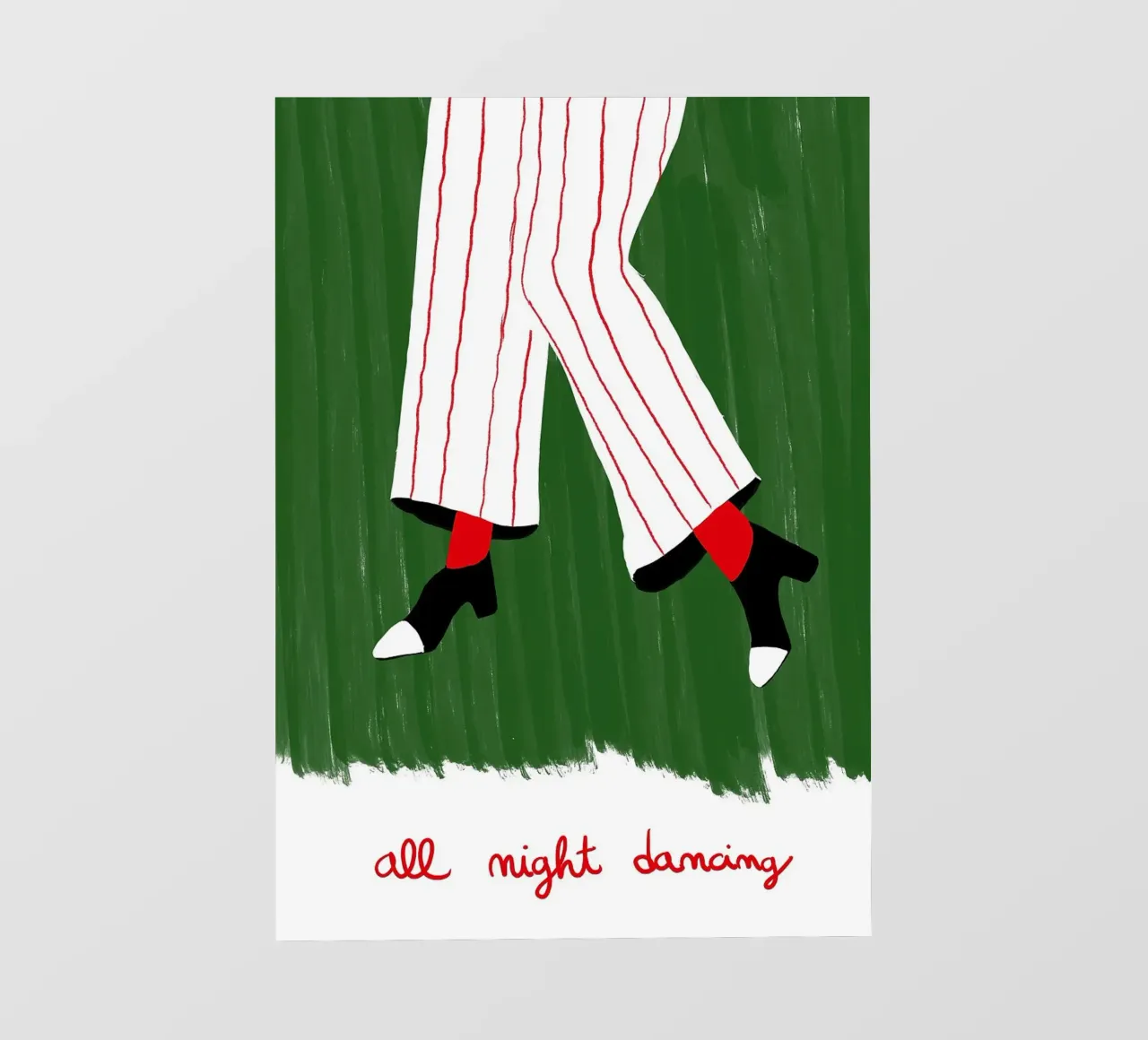 Illustrazione per ballare tutta la notte pellicola backlit da Tory