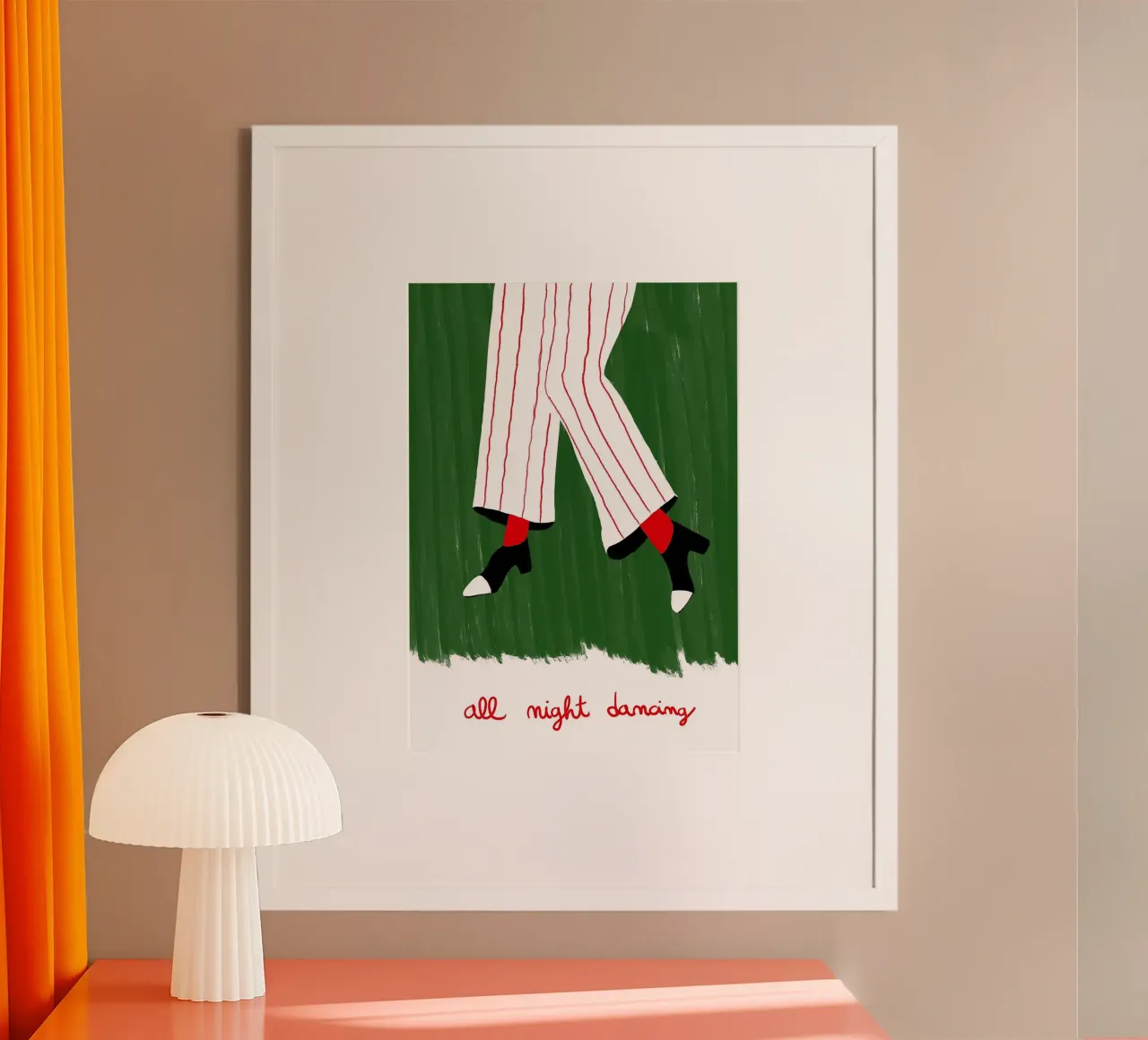 Illustrazione per ballare tutta la notte carta hahnemühle da Tory