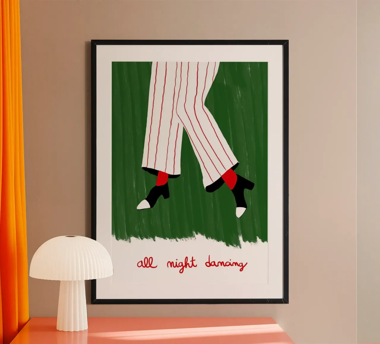 Illustrazione per ballare tutta la notte carta hahnemühle da Tory
