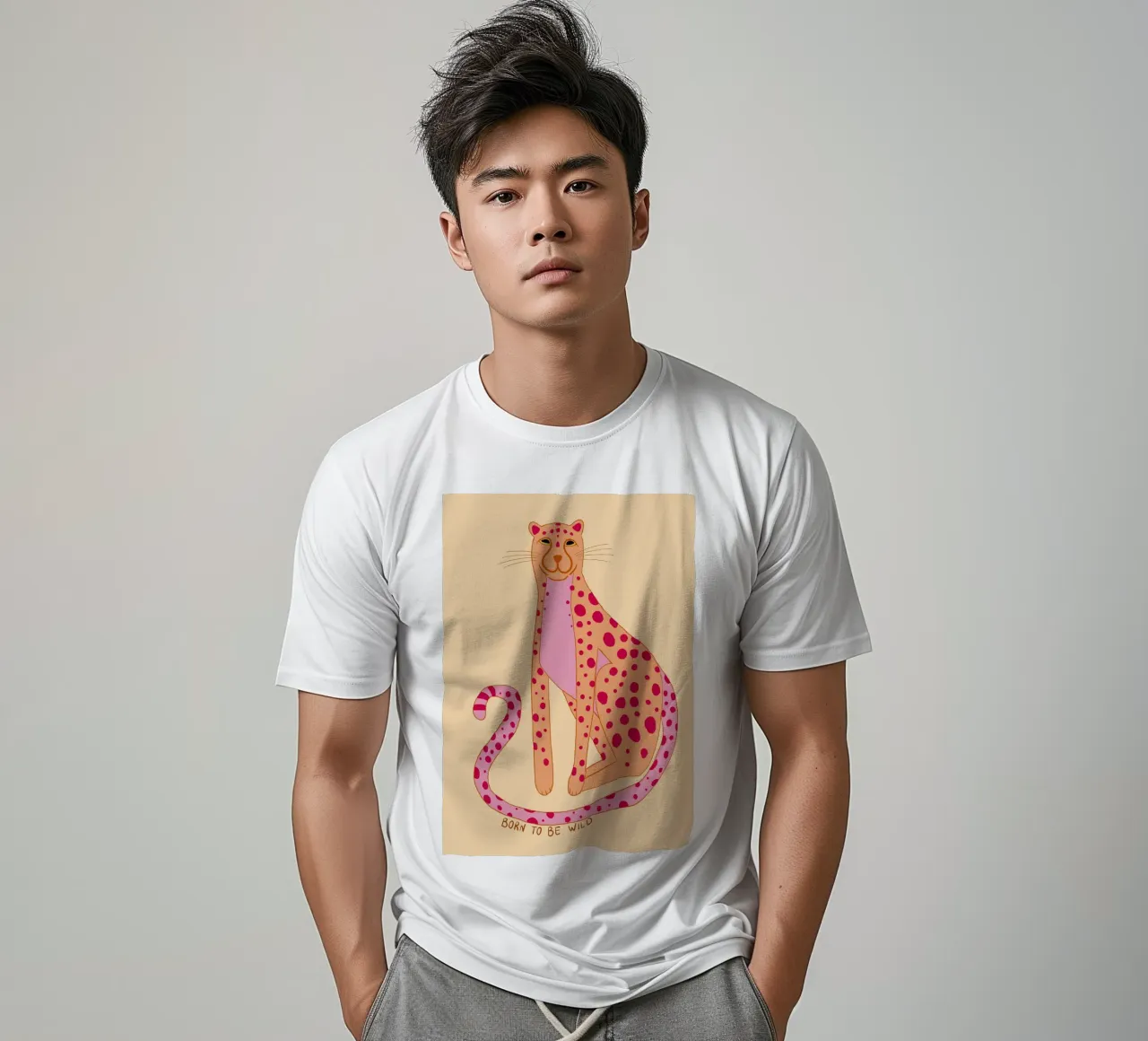Ghepardo a cartoni animati con "Born to be Wild". t-shirt da Tory
