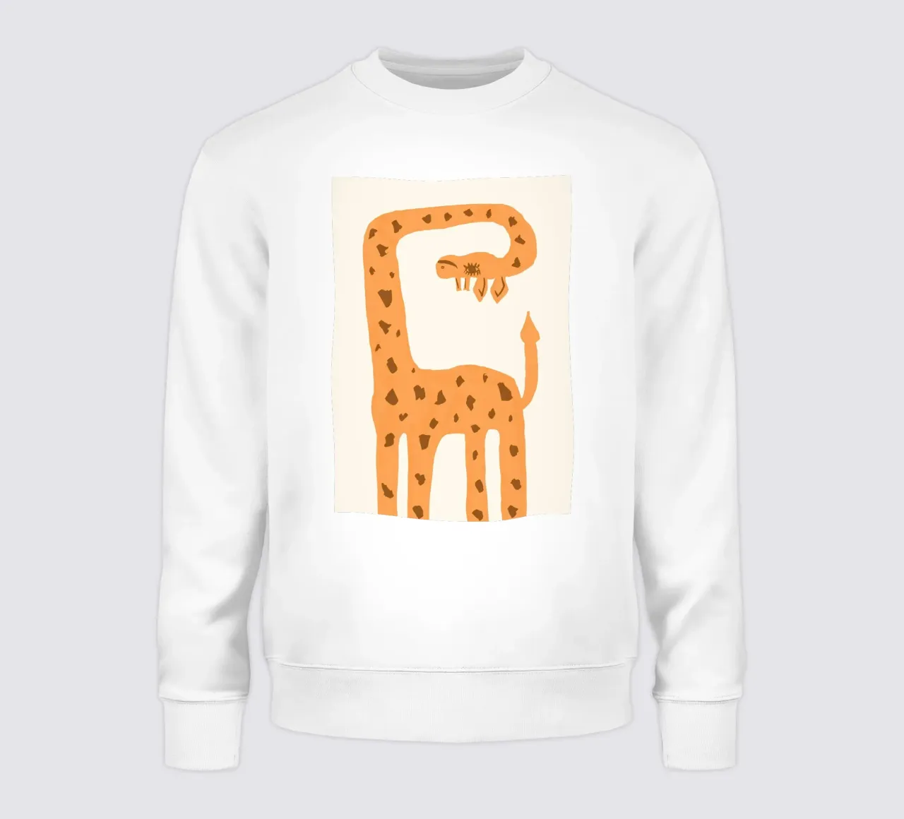 Giraffa a cartoni animati con collo arricciato felpa da Tory