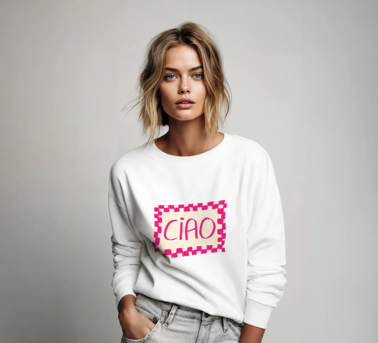 Telaio a scacchi Ciao Pink felpa da Tory