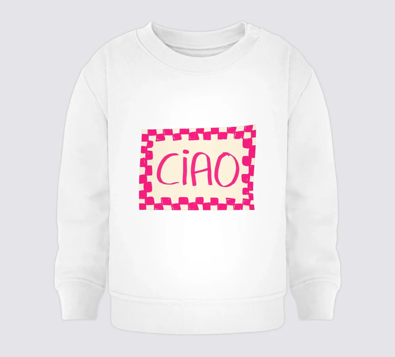 Telaio a scacchi Ciao Pink felpa neonato da Tory