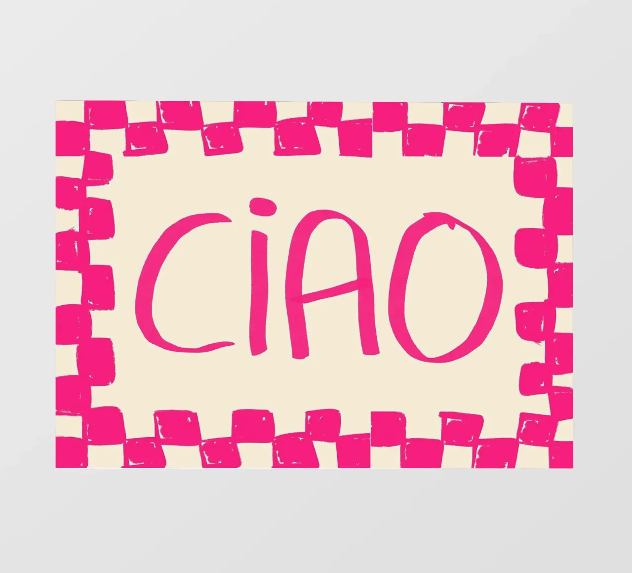 Telaio a scacchi Ciao Pink pellicola backlit da Tory