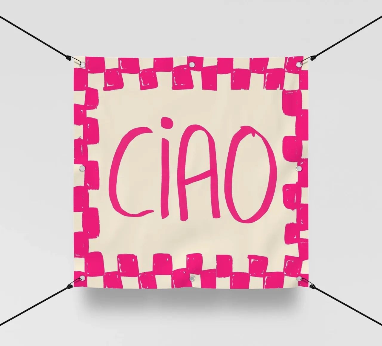 Telaio a scacchi Ciao Pink telo in pvc da Tory