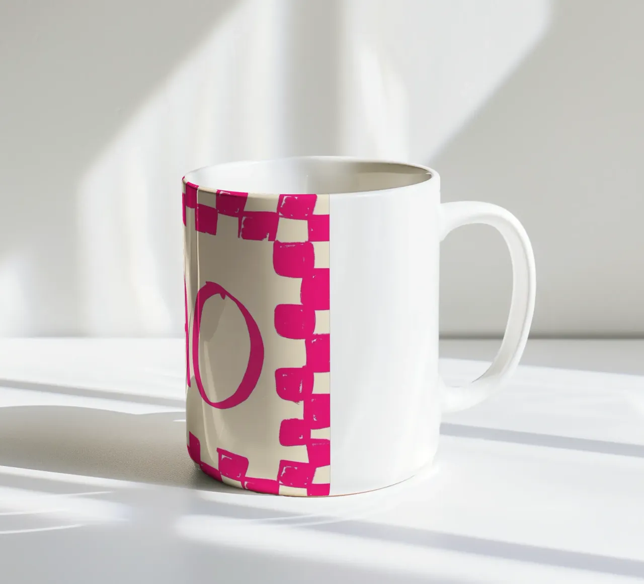 Telaio a scacchi Ciao Pink tazza in ceramica da Tory