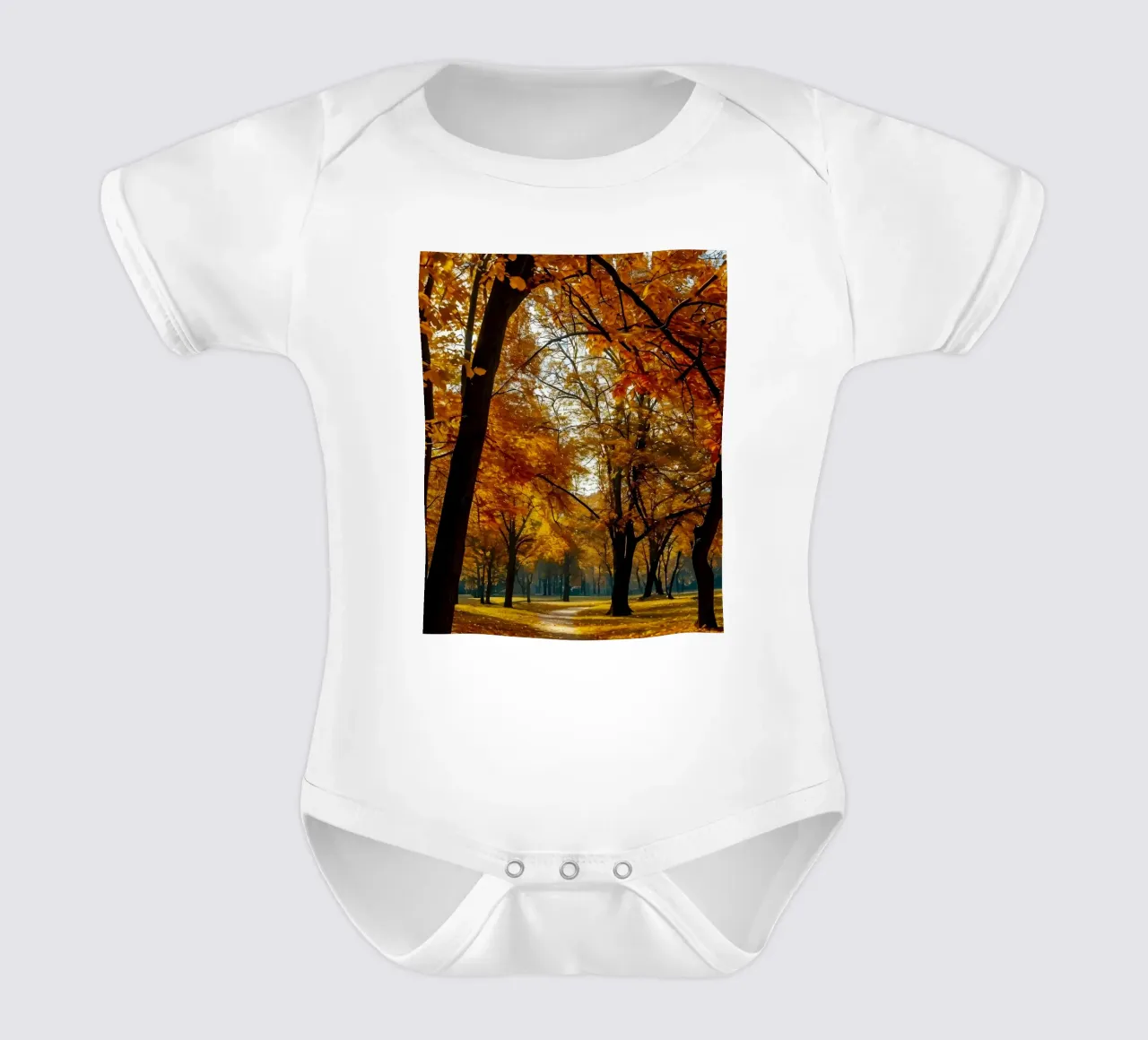 Herbstlicher Torbogen Kurzarm Babybody von Pixel Boy