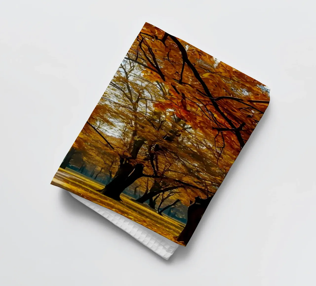 Herbstlicher Torbogen Geschirrtuch von Pixel Boy