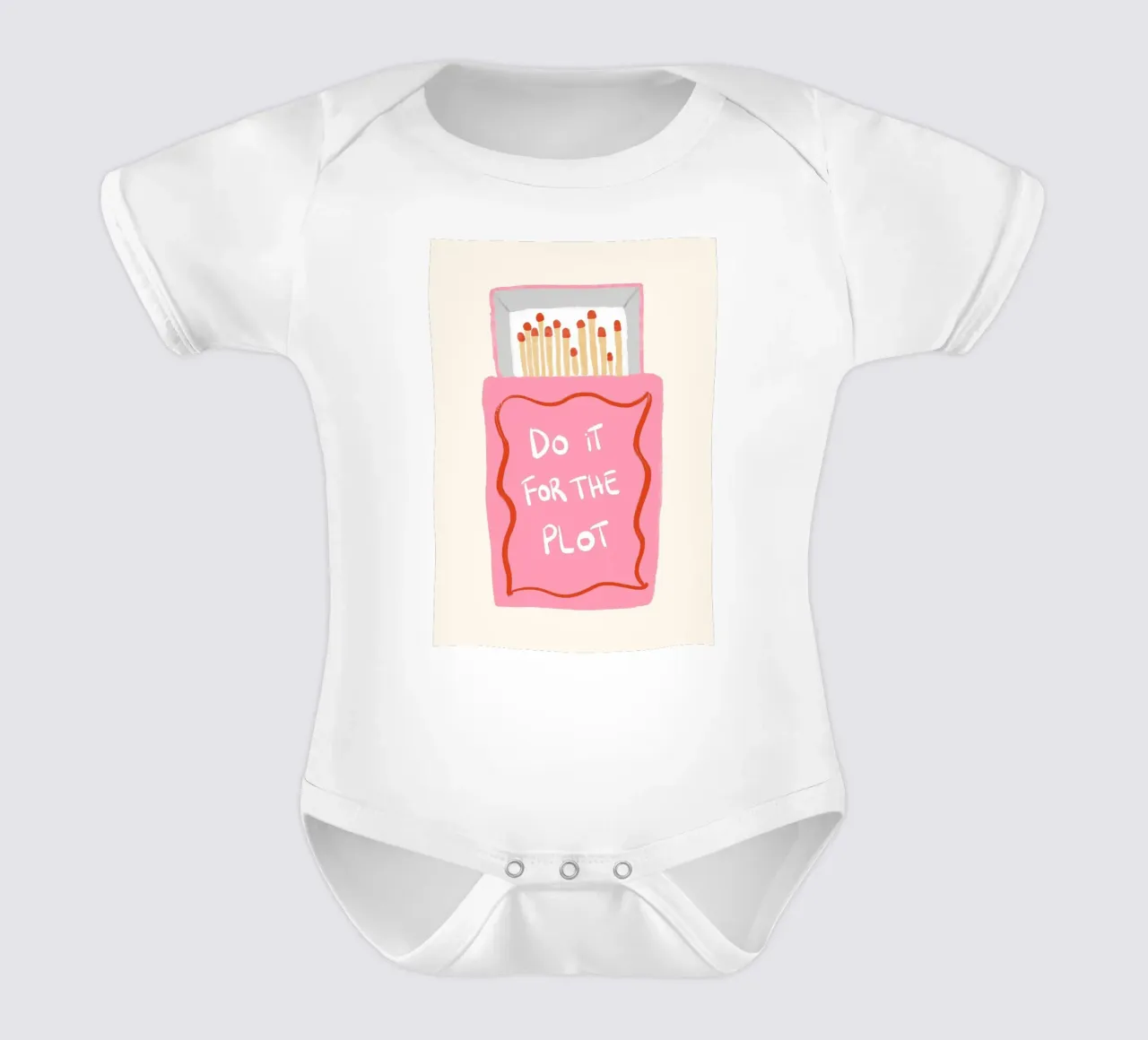 Do it for the plot matches short-sleeve baby romper by Tory