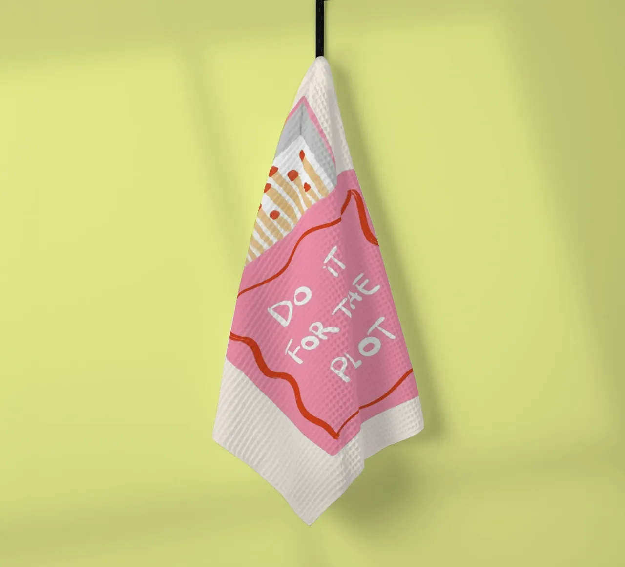 Do it for the plot matches tea towel by Tory