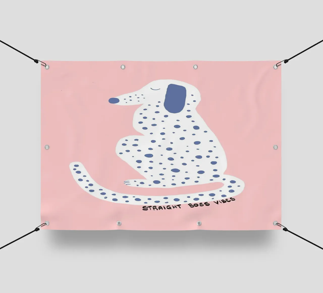Cane dalmata con vibrazioni di boss dritto telo in pvc da Tory