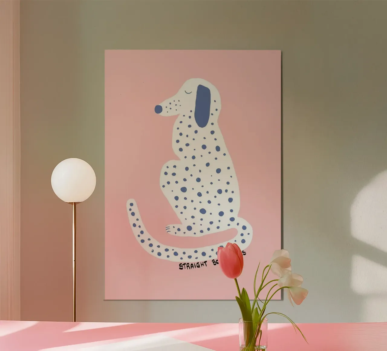 Cane dalmata con vibrazioni di boss dritto carta hahnemühle da Tory