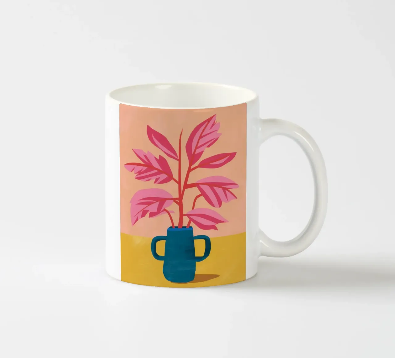 Semplicità delle piante arrossate tazza in ceramica da Solace Light