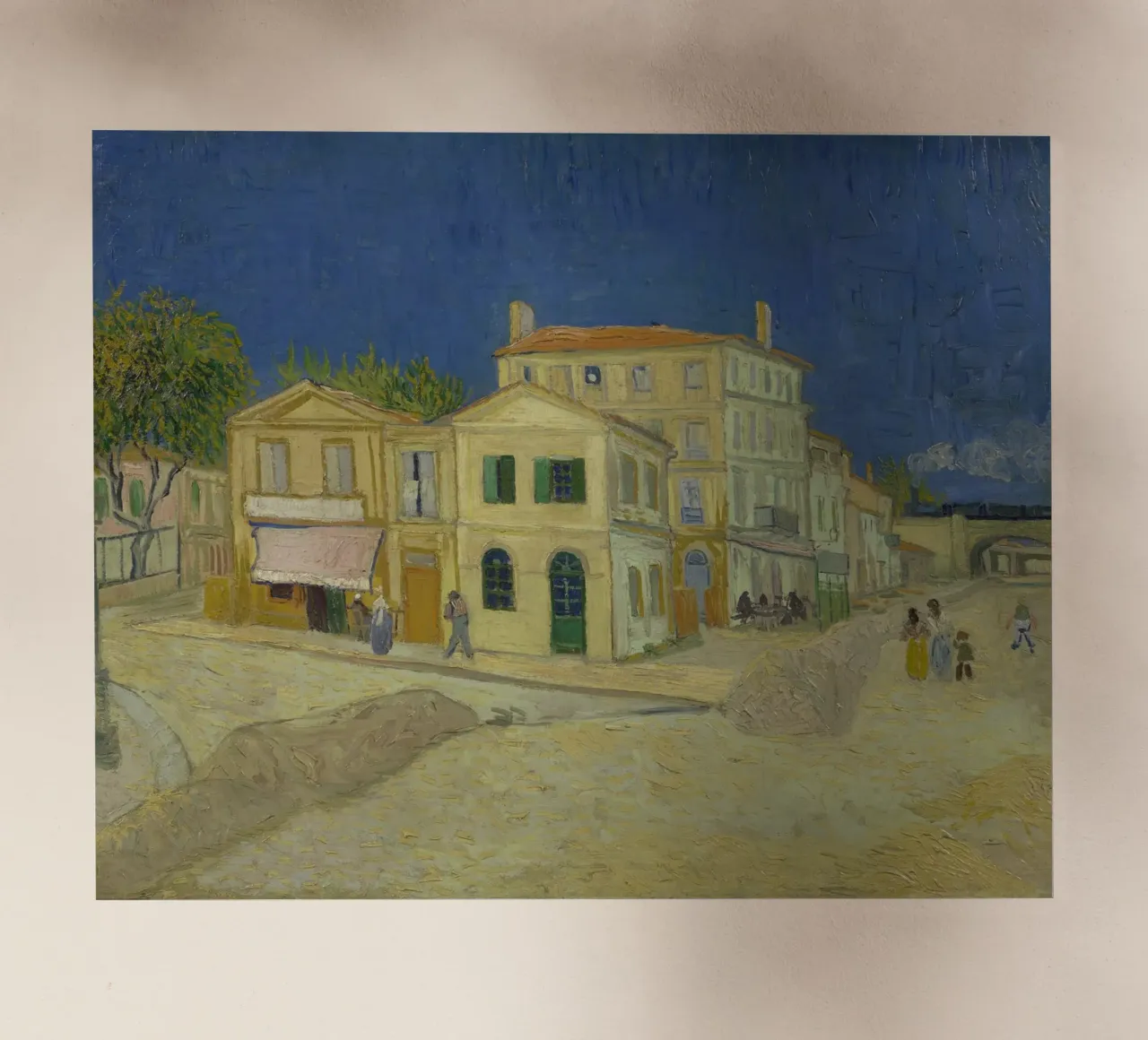 Vincent van Gogh - La casa gialla, 1888 pellicola backlit da Timeless Artworks