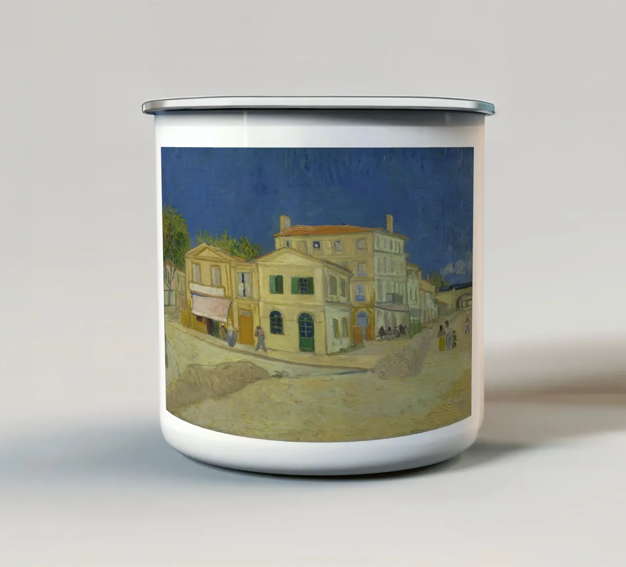 Vincent van Gogh - La casa gialla, 1888 tazza in smalto da Timeless Artworks