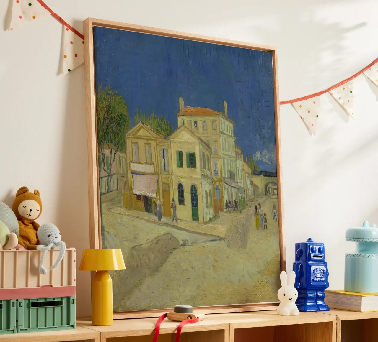 Vincent van Gogh - Het gele huis, 1888 canvas met Baklijst van Timeless Artworks