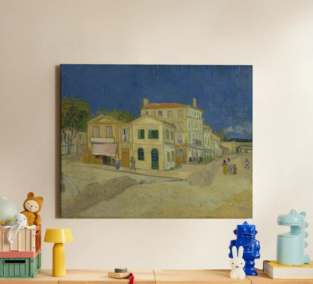 Vincent van Gogh - Het gele huis, 1888 canvas met Baklijst van Timeless Artworks