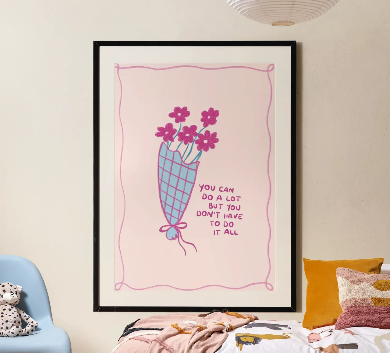 Bouquet floreale con citazione d'ispirazione carta hahnemühle da Tory