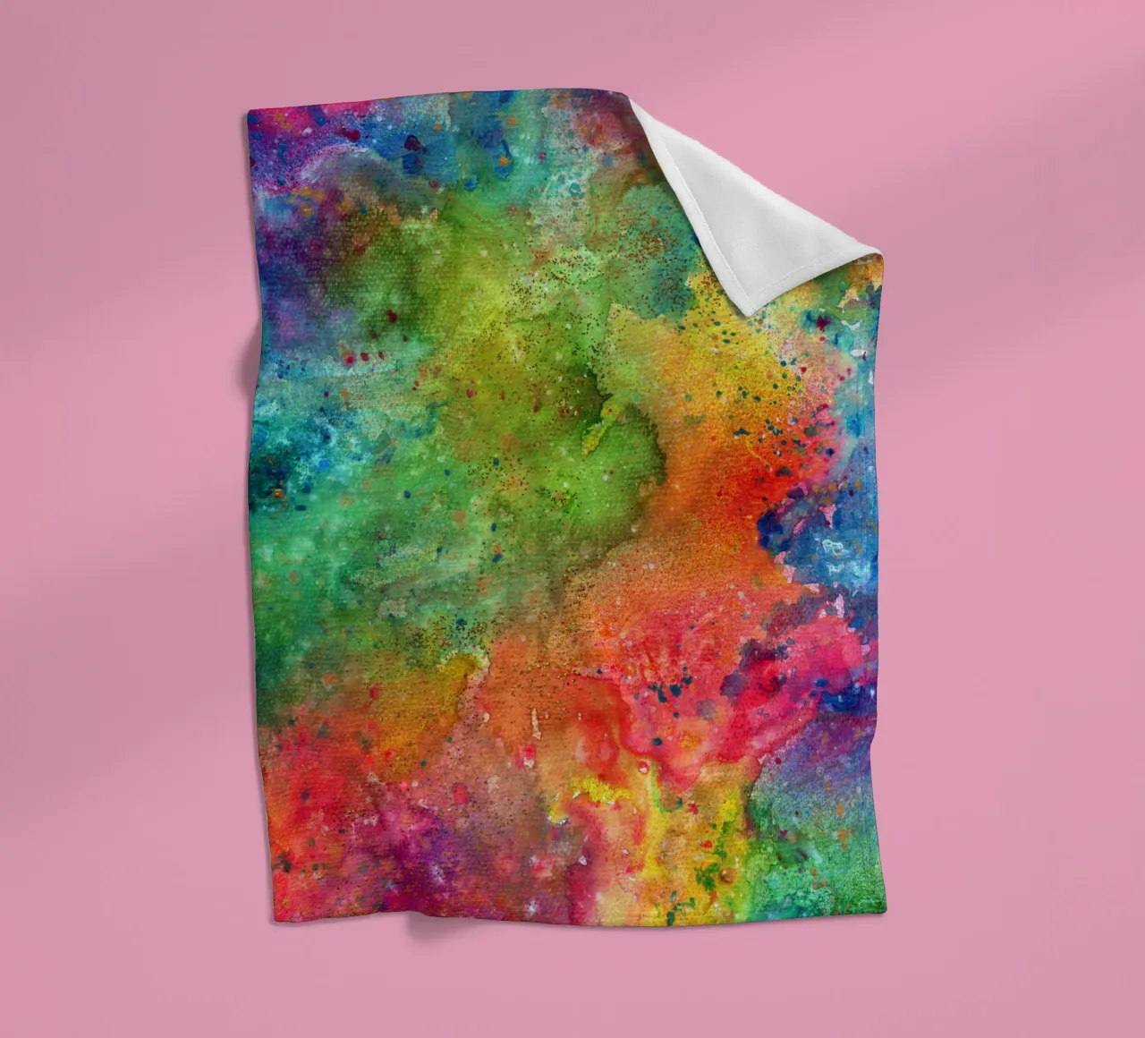 My Happy Place fleece blanket by KP Design