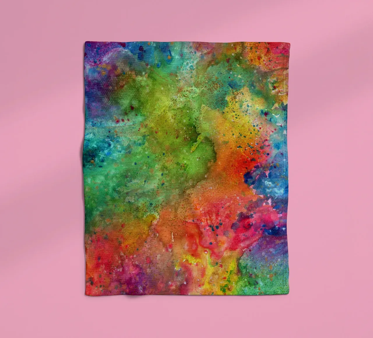 My Happy Place fleece blanket by KP Design