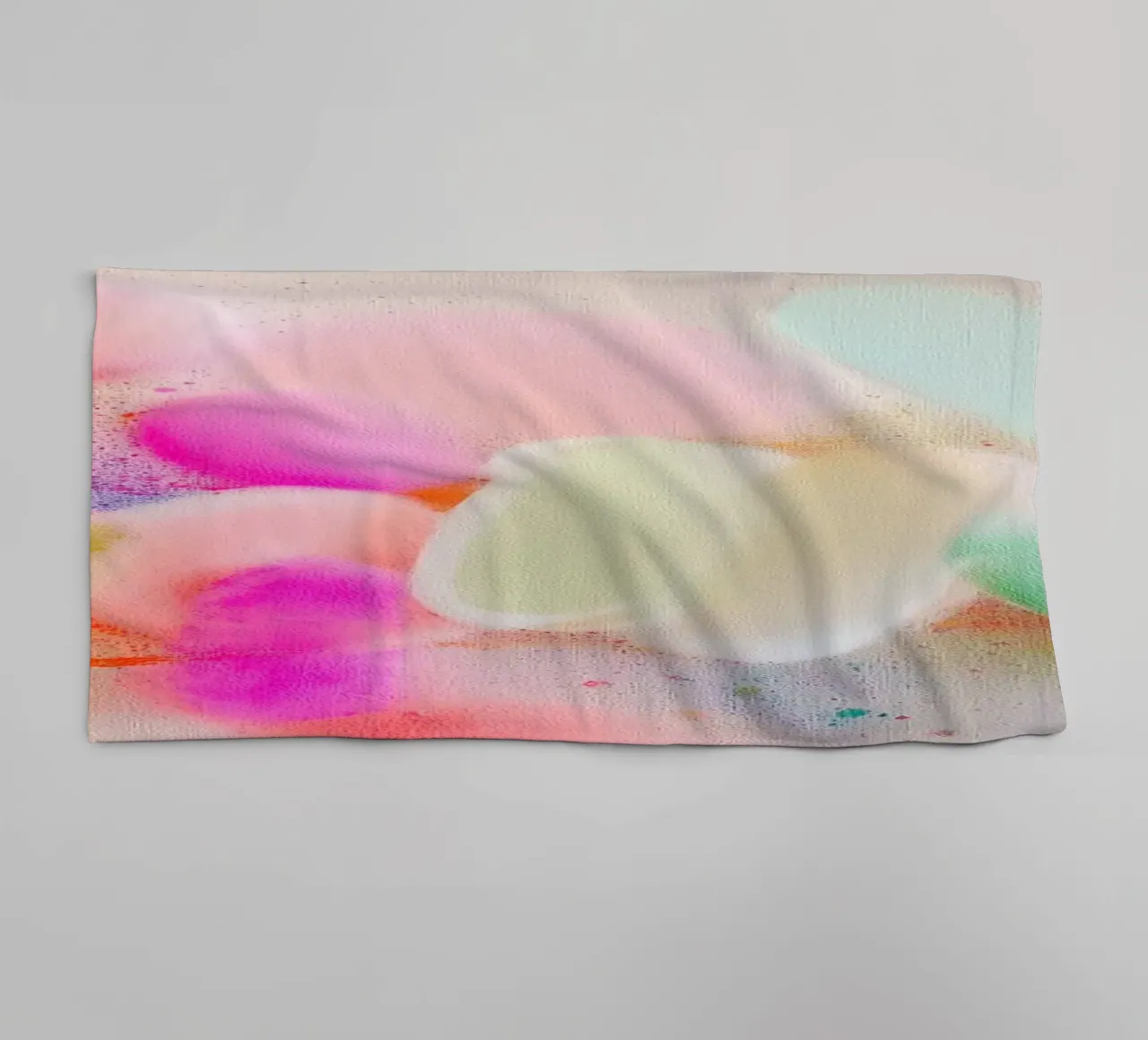 The luminosity of shapes towel by Carina Pop & Pastell