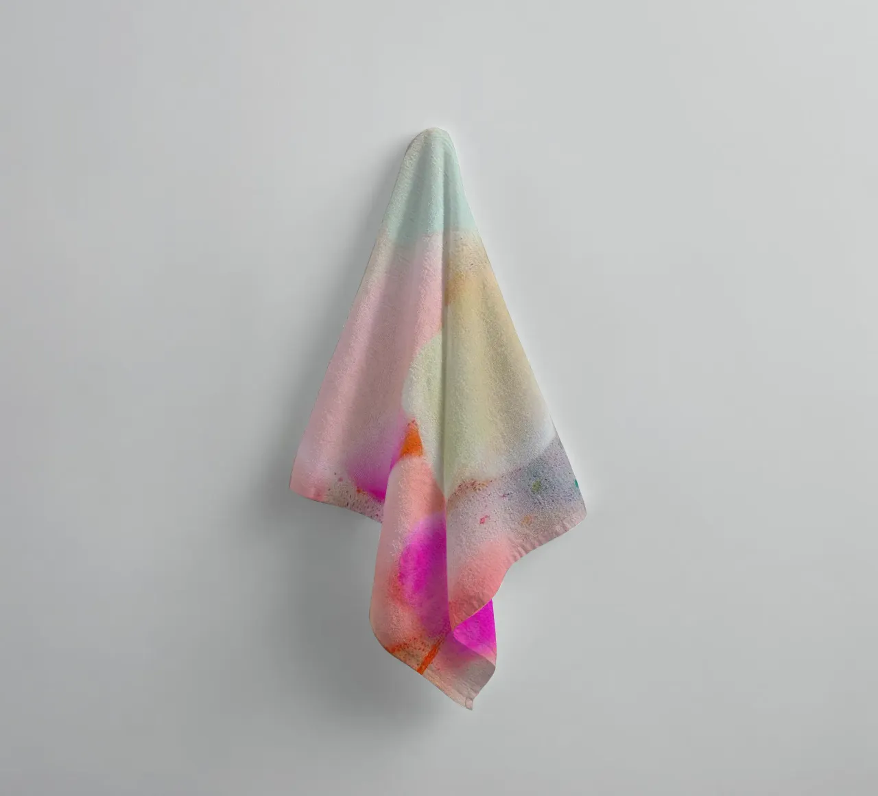 The luminosity of shapes towel by Carina Pop & Pastell