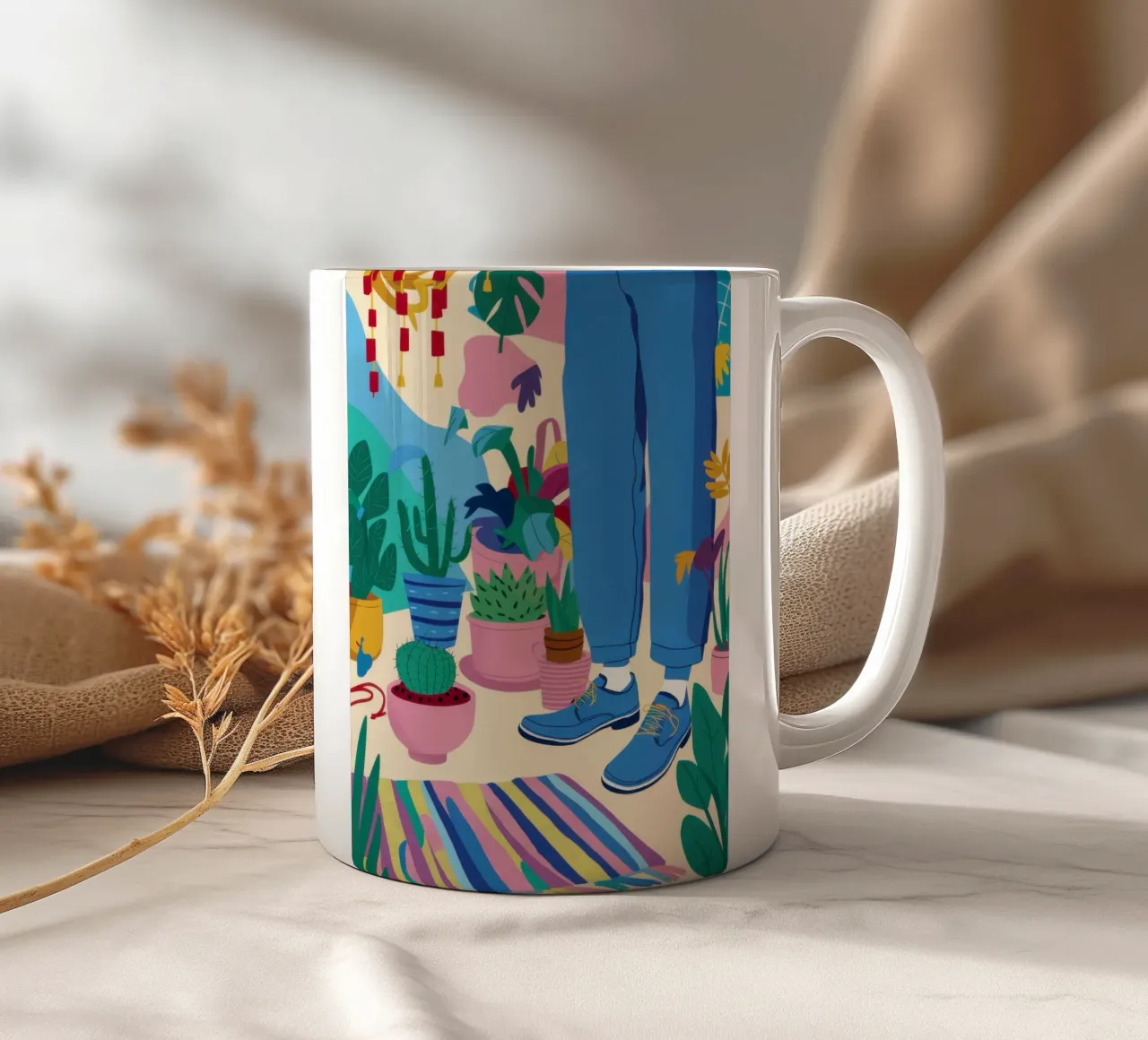 Rifugio per piante bohémien tazza in ceramica da Solace Light