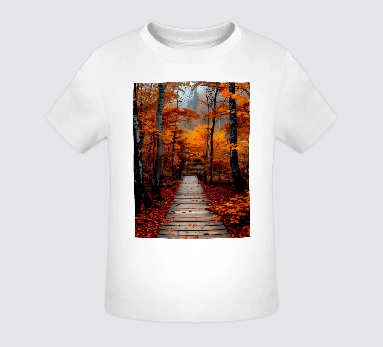 Passerella verso l'autunno maglietta neonato da Pixel Boy