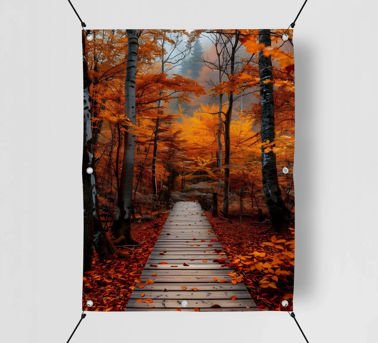Passerella verso l'autunno telo in pvc da Pixel Boy