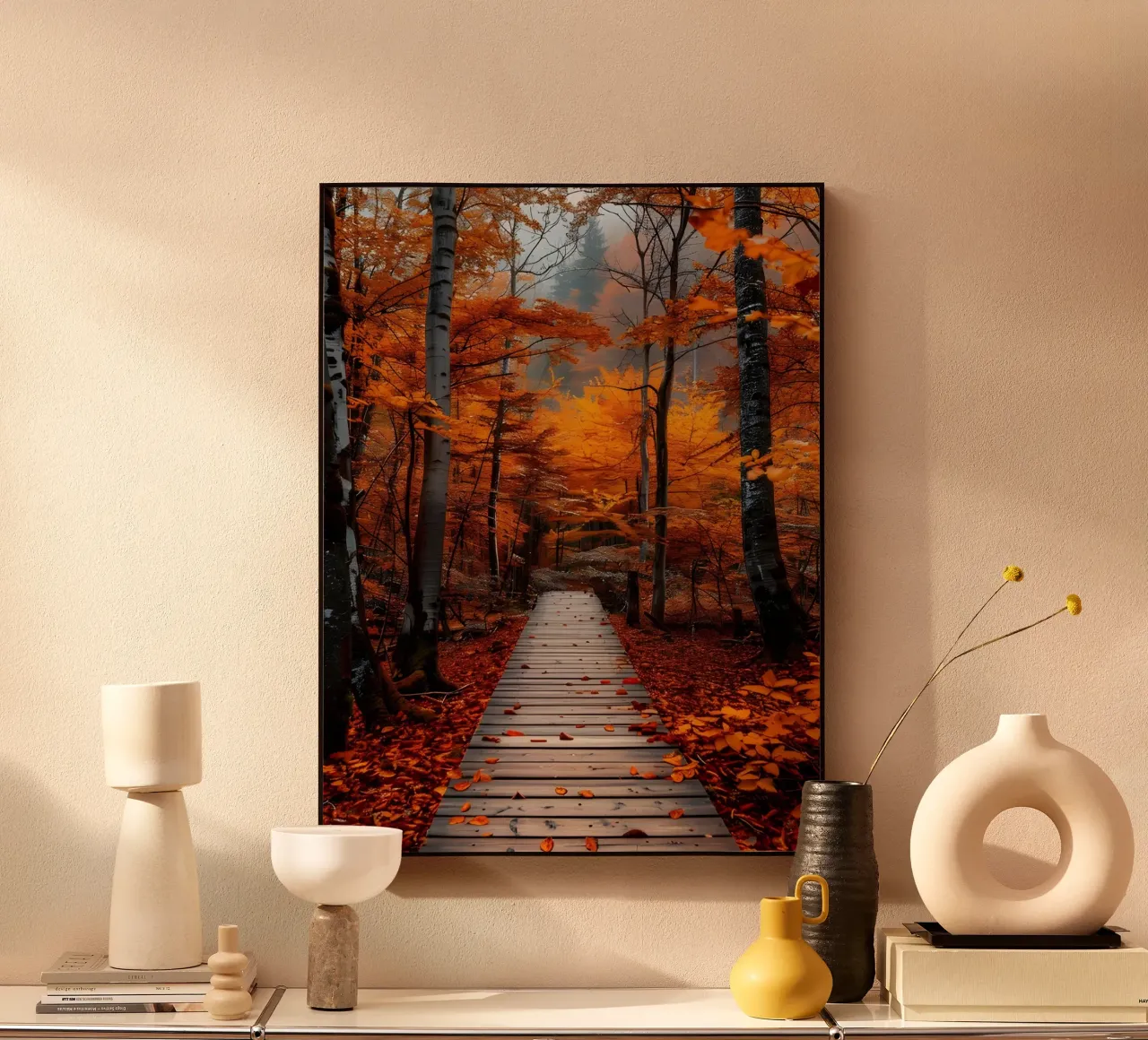 Passerella verso l'autunno alluminio dibond da Pixel Boy