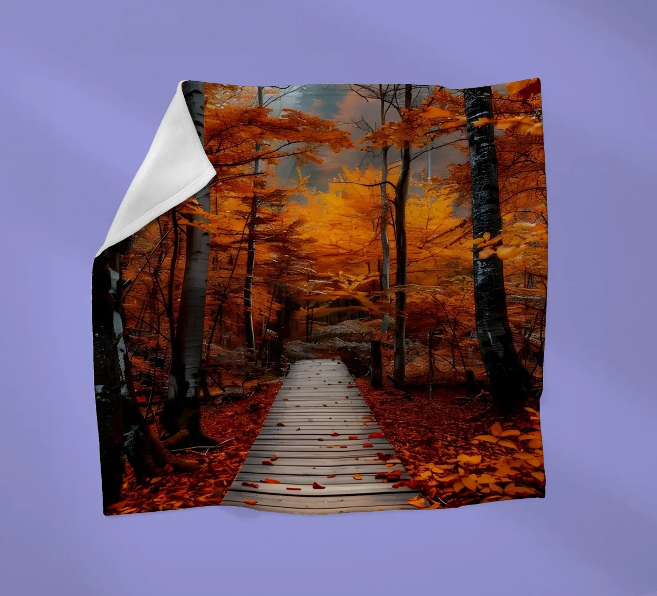 Passerella verso l'autunno coperta in pile da Pixel Boy