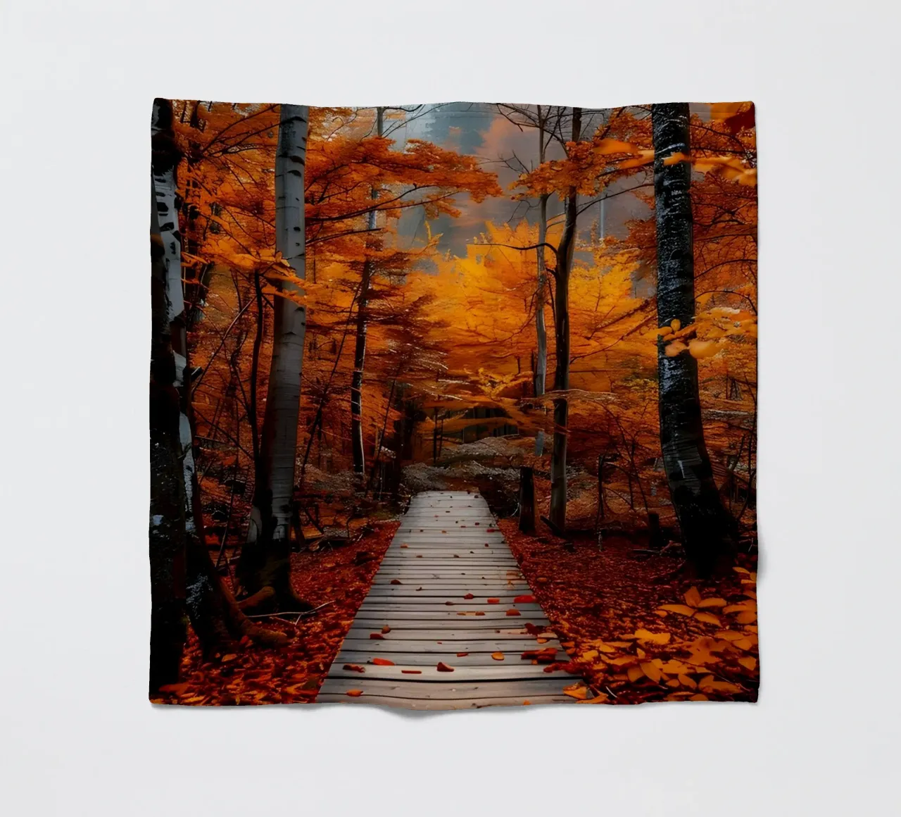 Passerella verso l'autunno coperta in pile da Pixel Boy