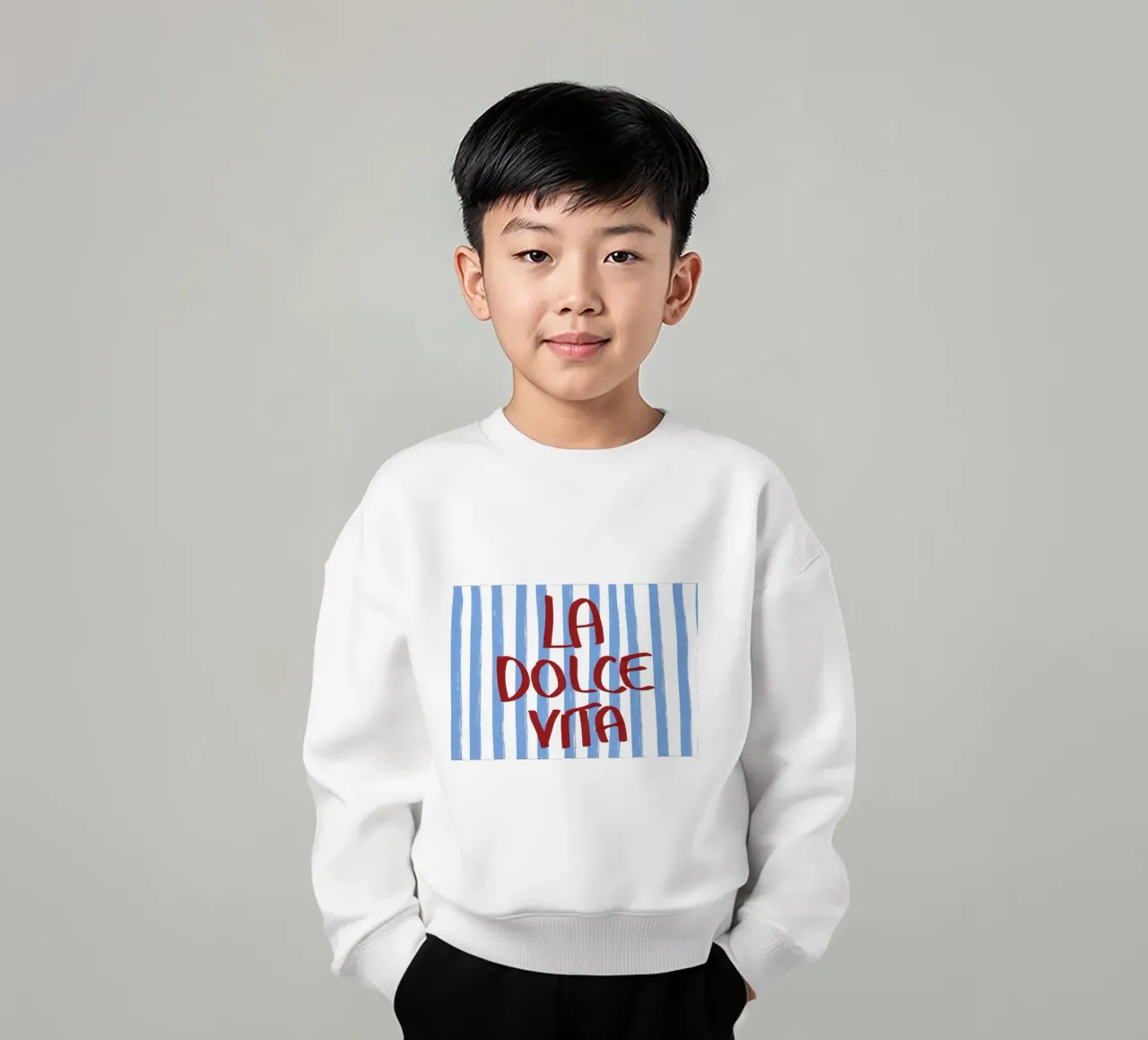 La Dolce Vita Red Text Art felpa bambino da Tory