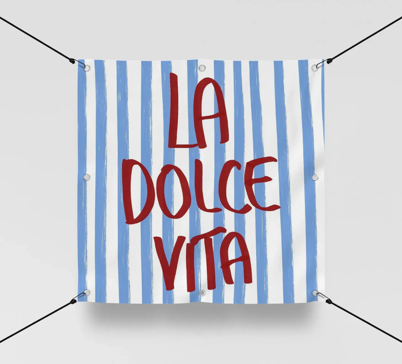 La Dolce Vita Red Text Art telo in pvc da Tory