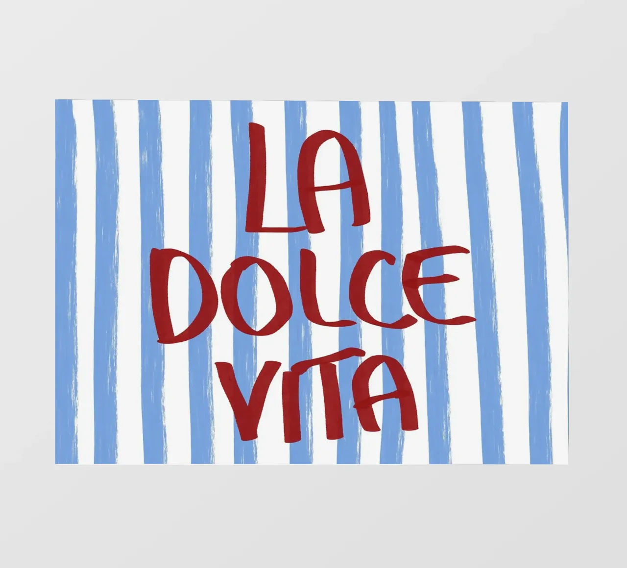 La Dolce Vita Red Text Art telo in pvc da Tory