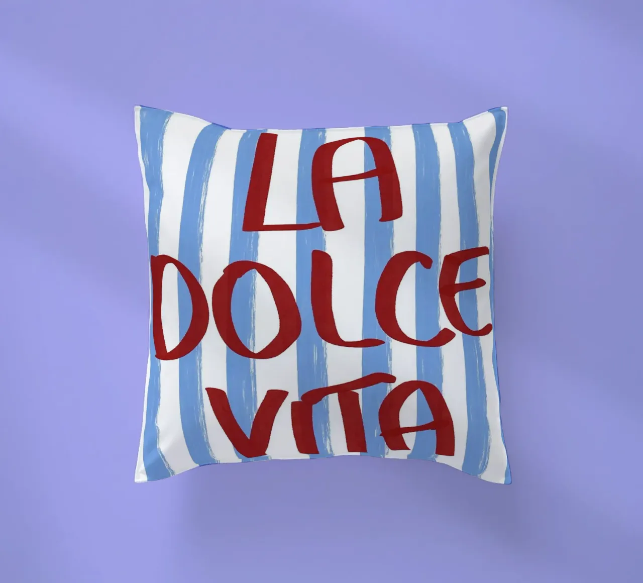 La Dolce Vita Red Text Art cuscino da Tory