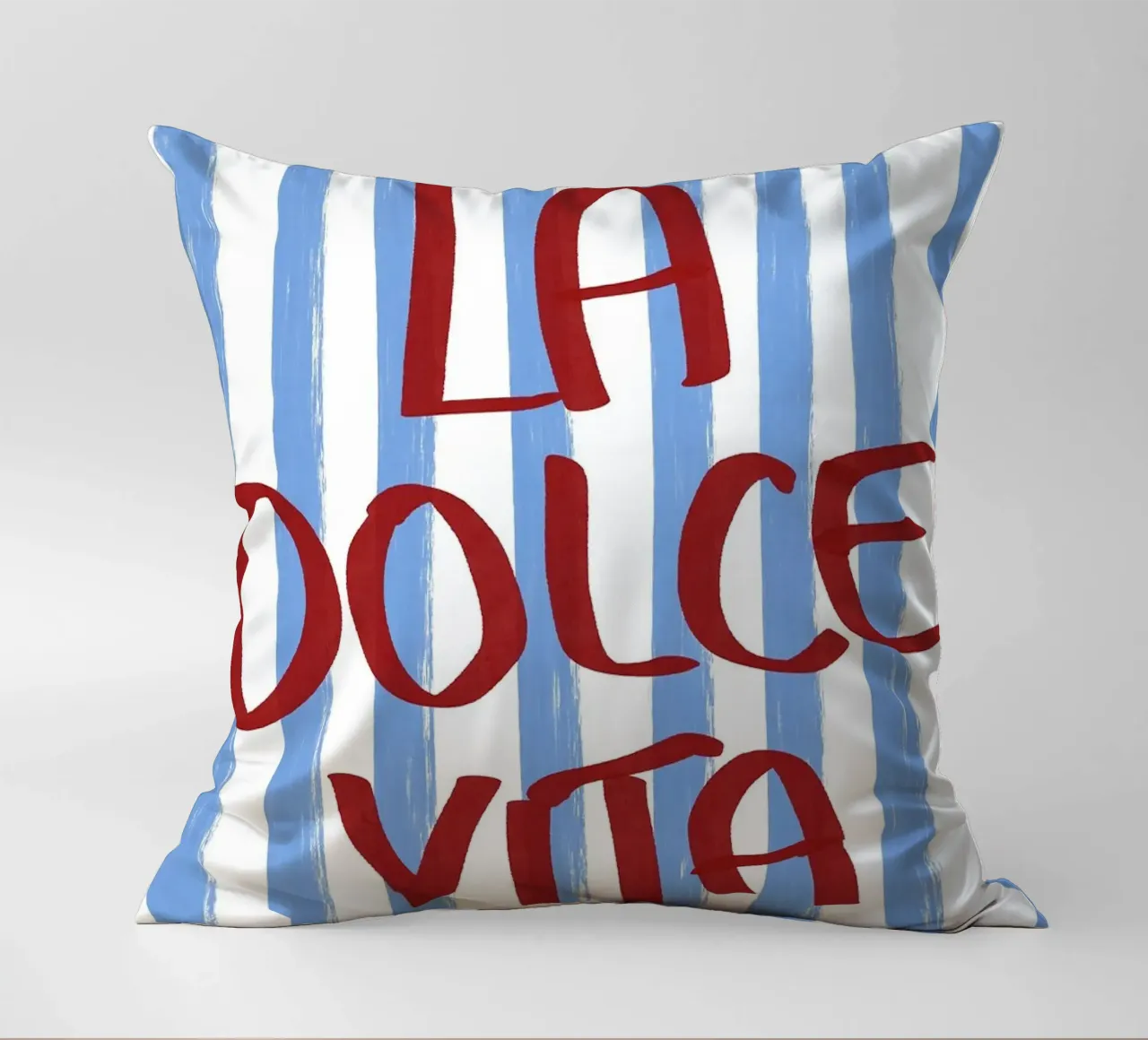 La Dolce Vita Red Text Art cuscino da Tory