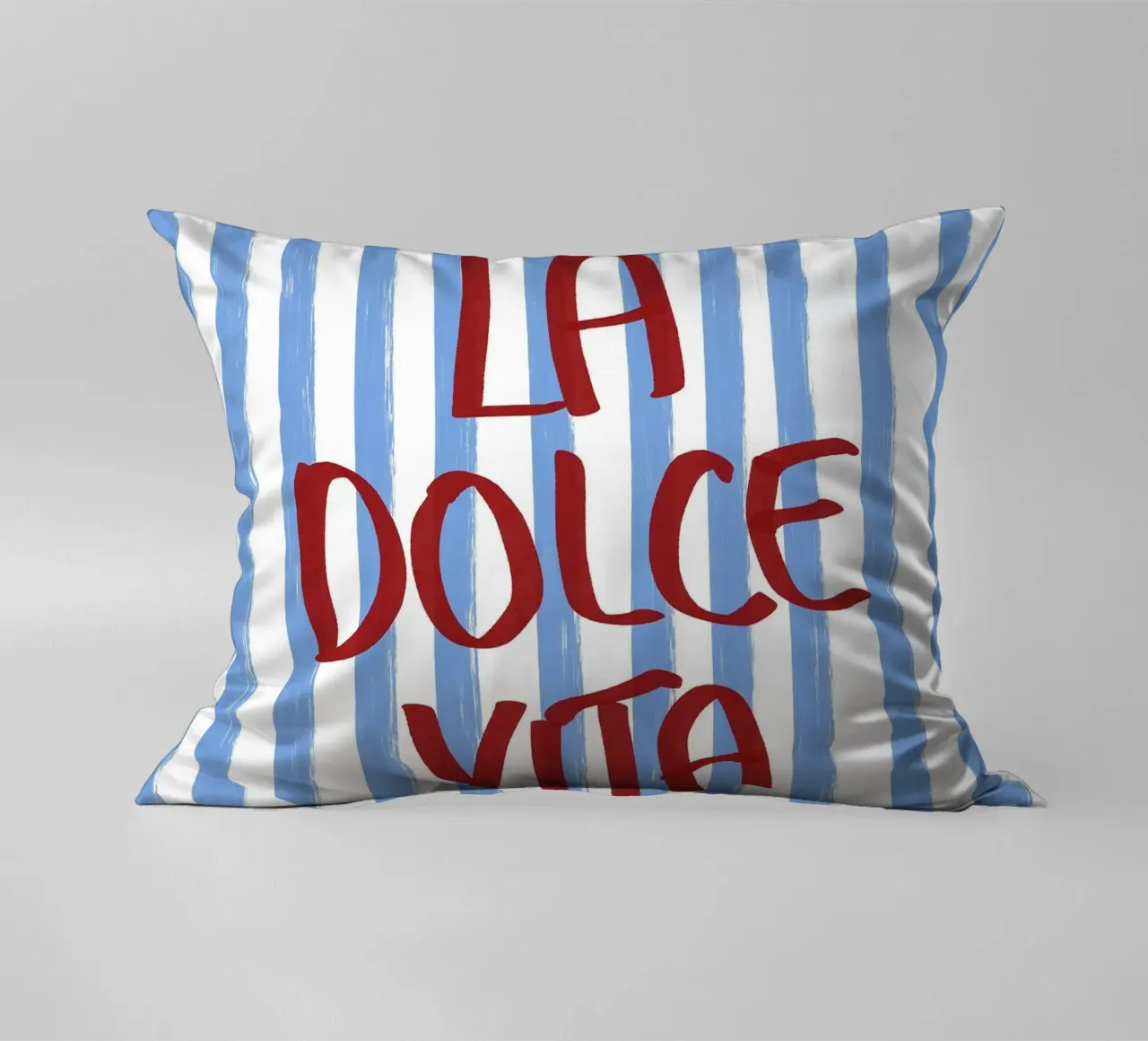 La Dolce Vita Red Text Art cuscino da Tory