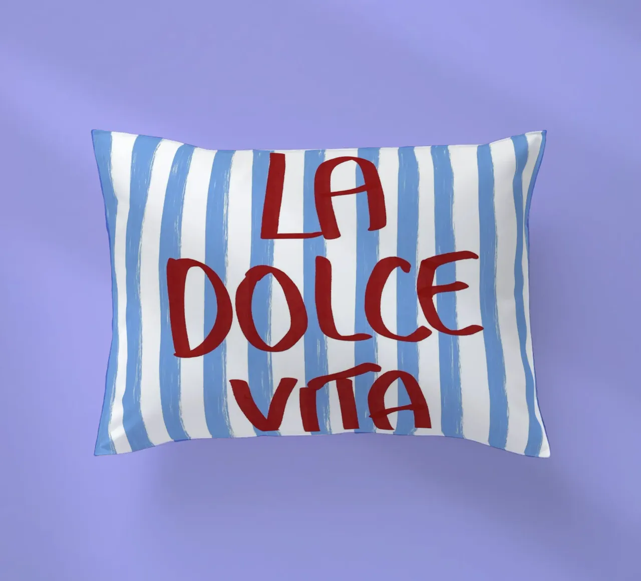 La Dolce Vita Red Text Art cuscino da Tory