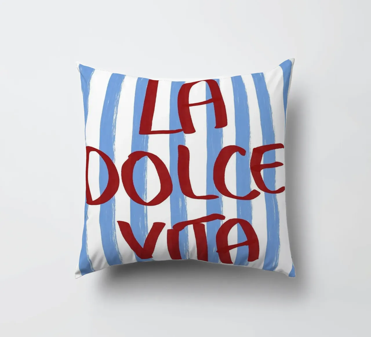 La Dolce Vita Red Text Art cuscino da Tory