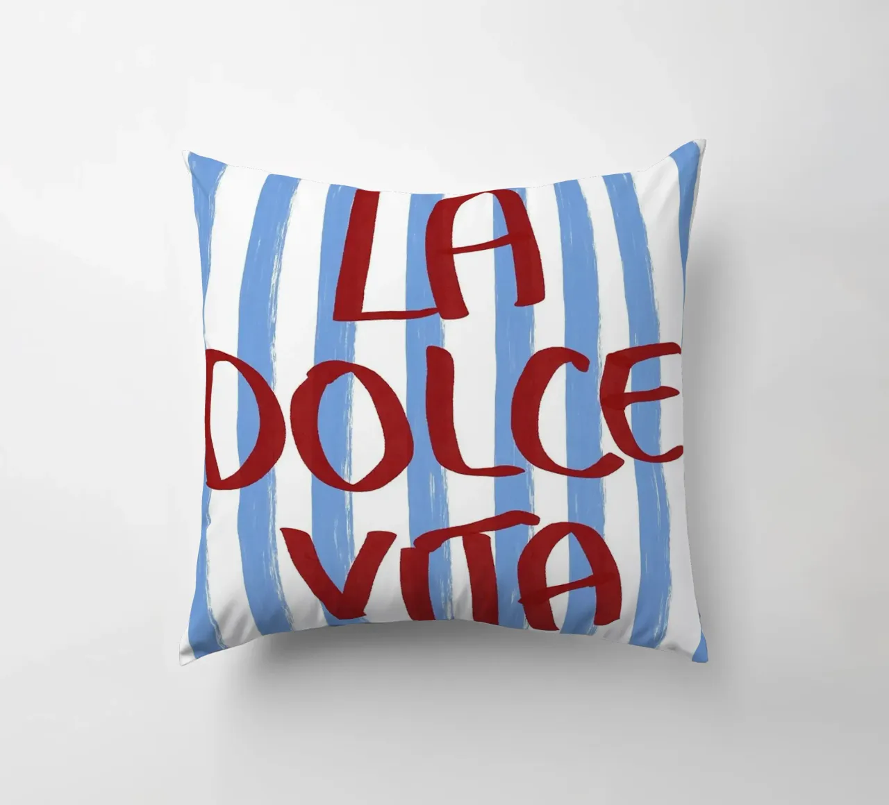 La Dolce Vita Red Text Art cuscino da Tory