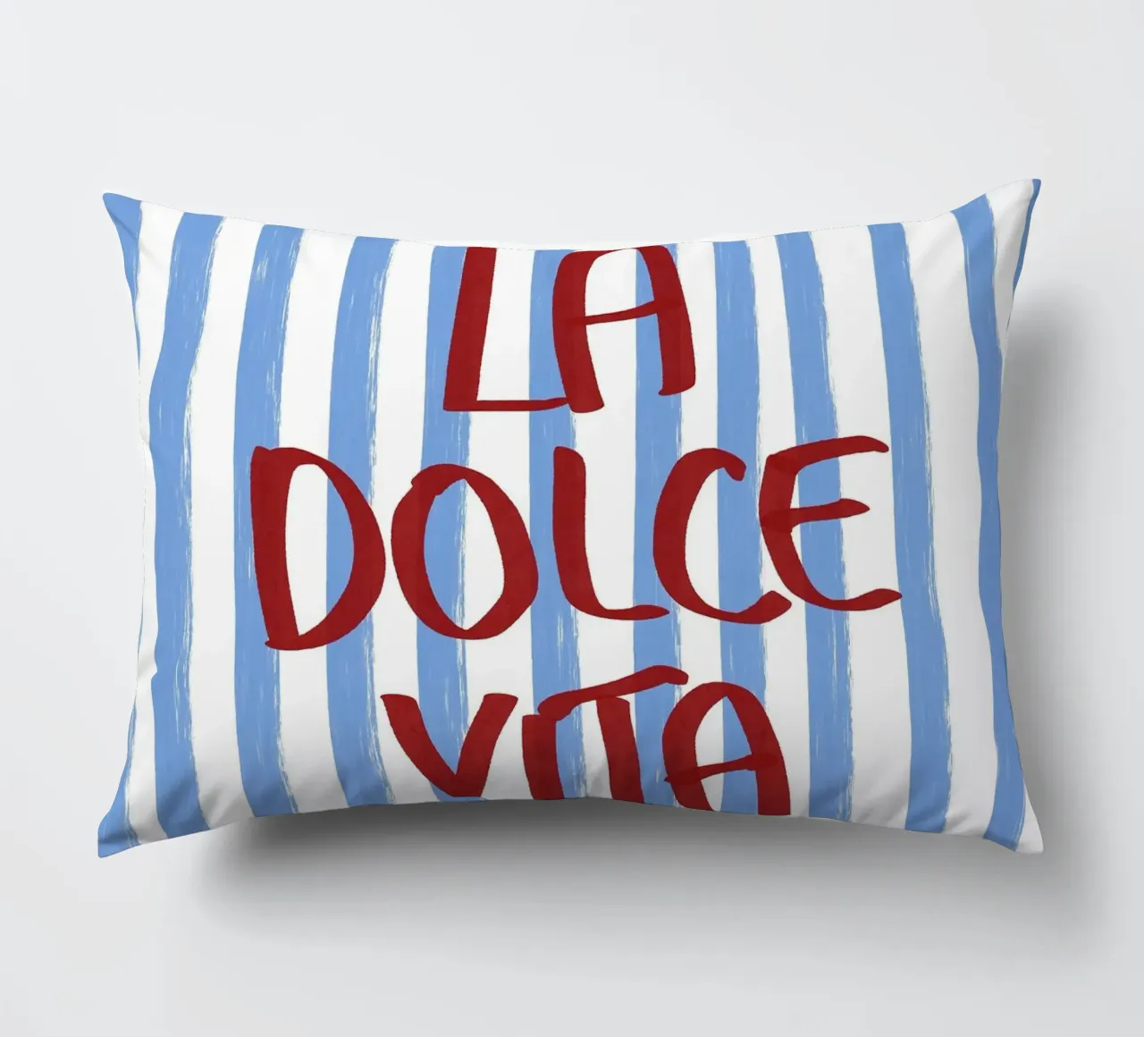 La Dolce Vita Red Text Art cuscino da Tory