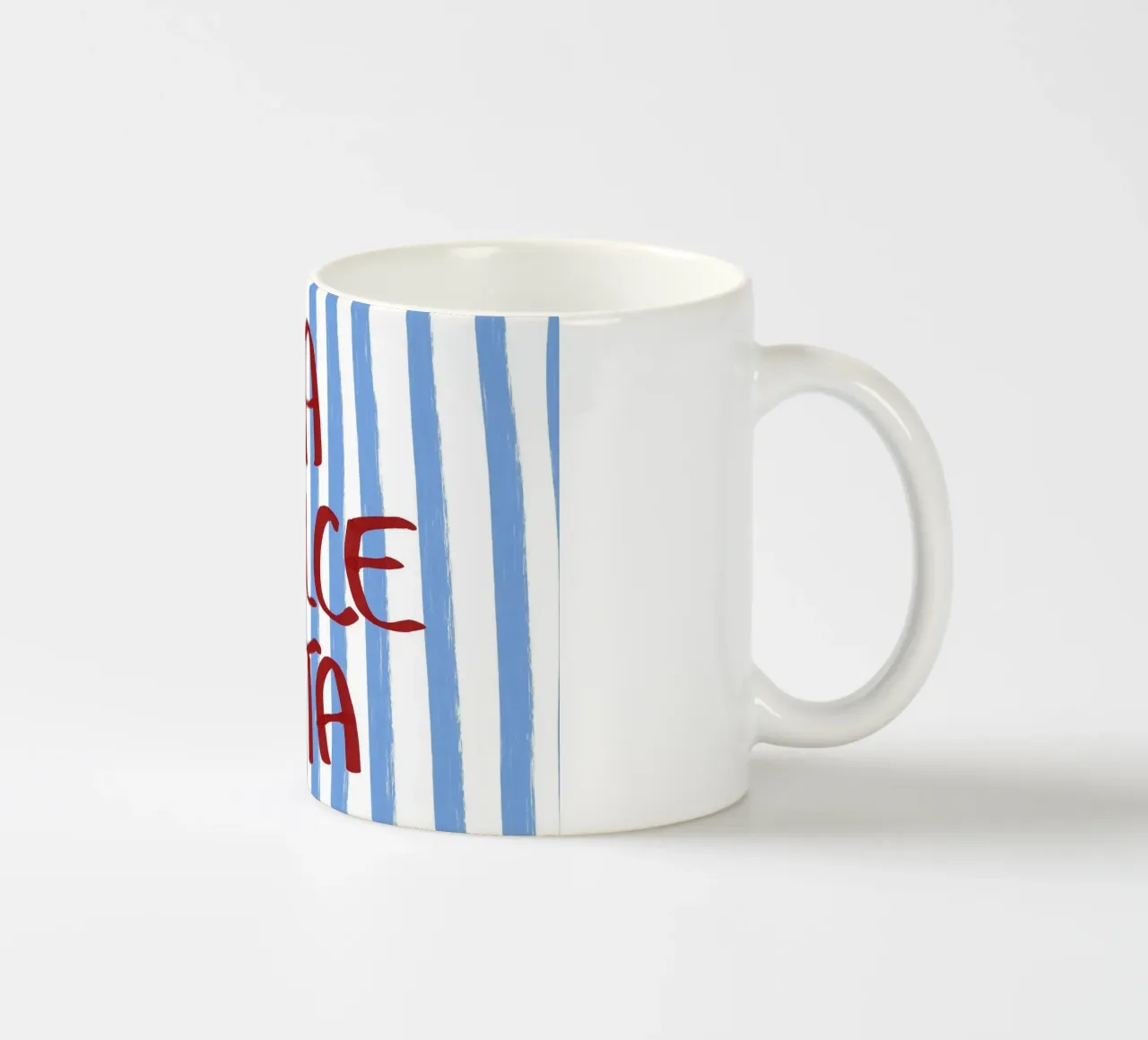 La Dolce Vita Red Text Art tazza in ceramica da Tory