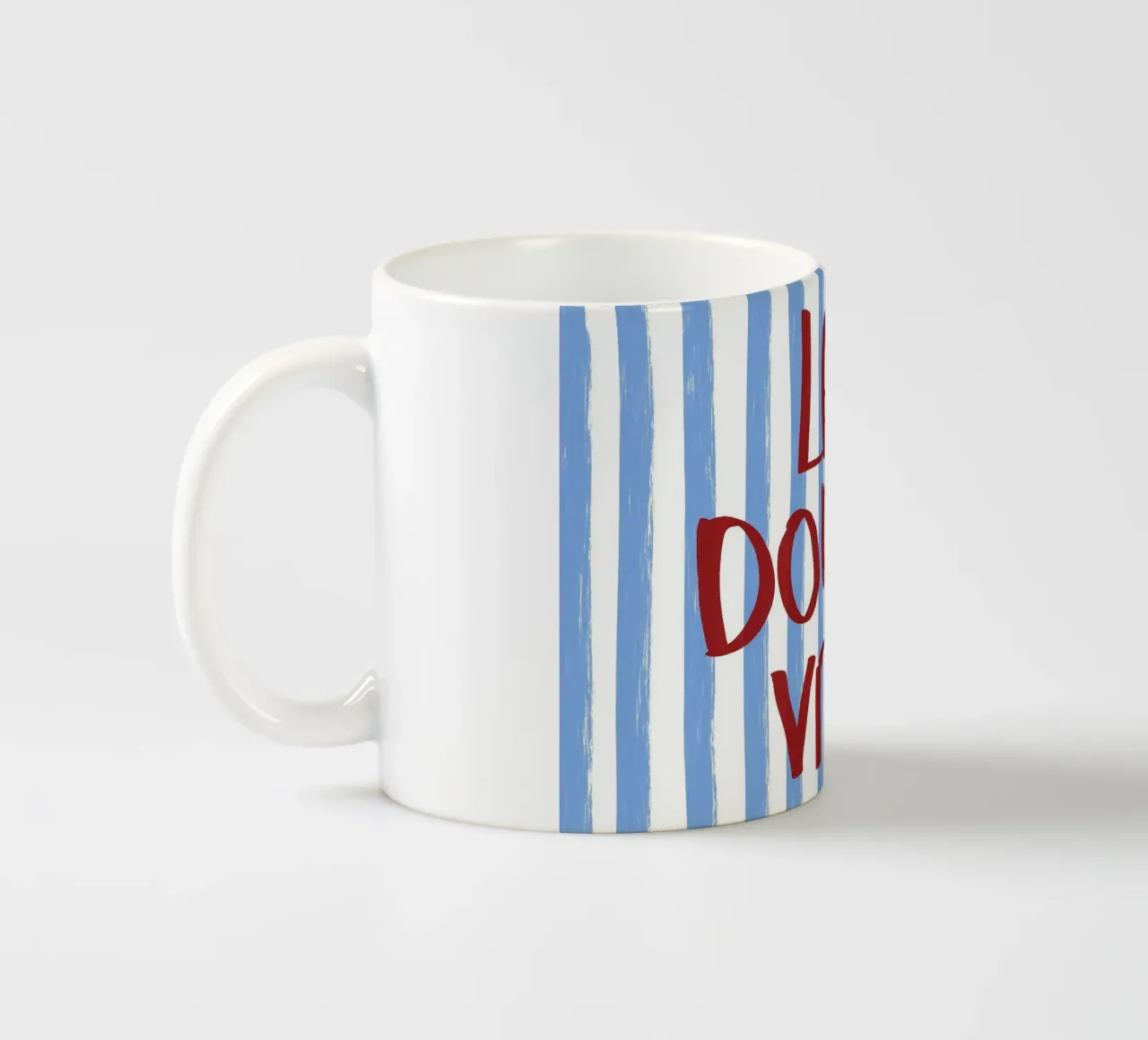 La Dolce Vita Red Text Art tazza in ceramica da Tory
