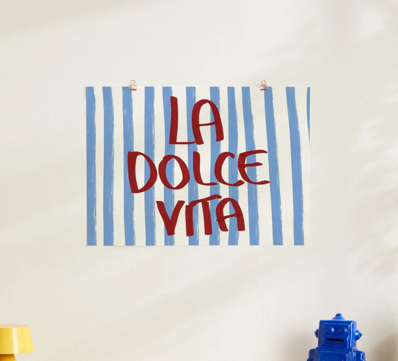 La Dolce Vita Red Text Art carta hahnemühle da Tory