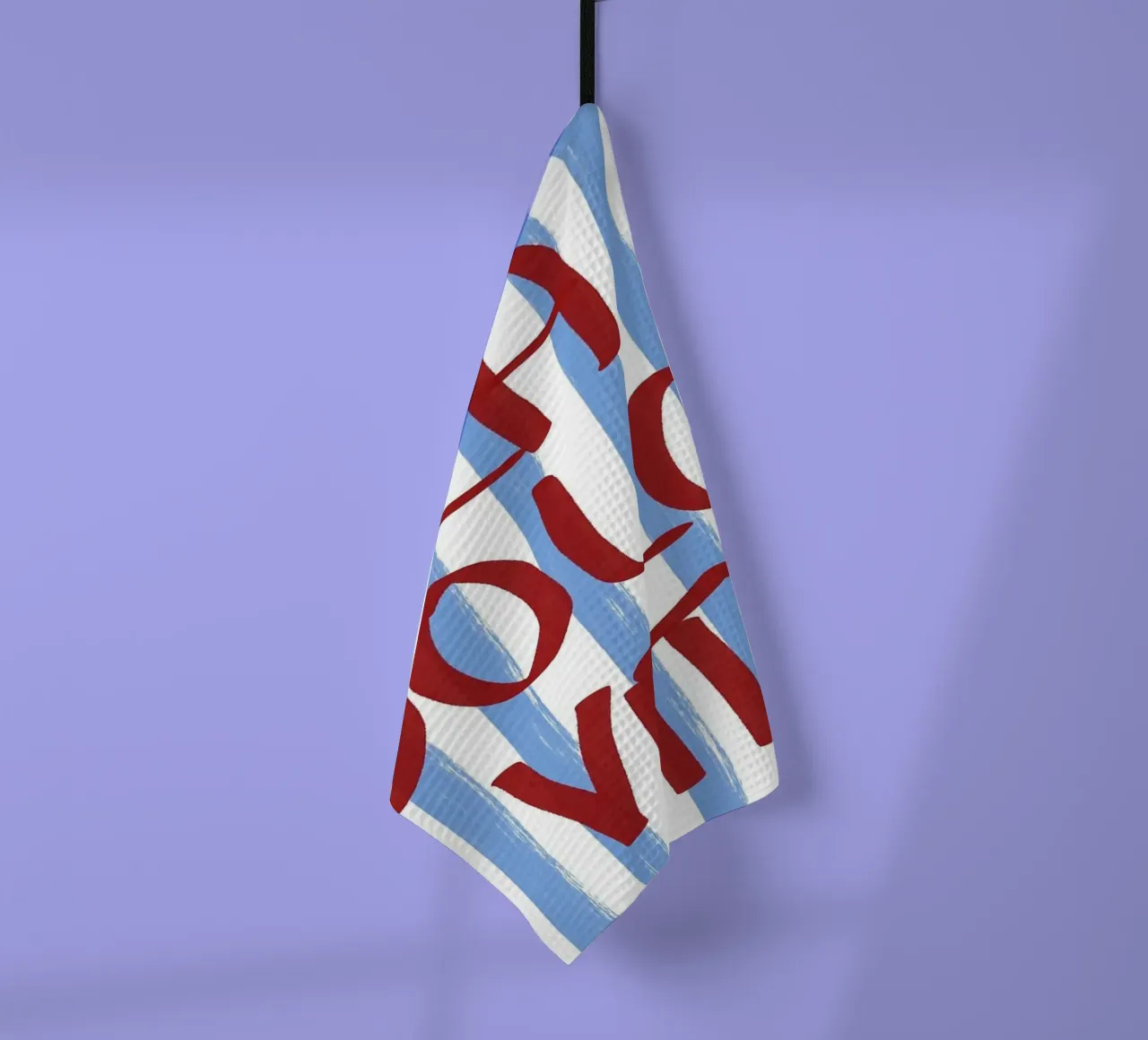 La Dolce Vita Red Text Art canovaccio da cucina da Tory