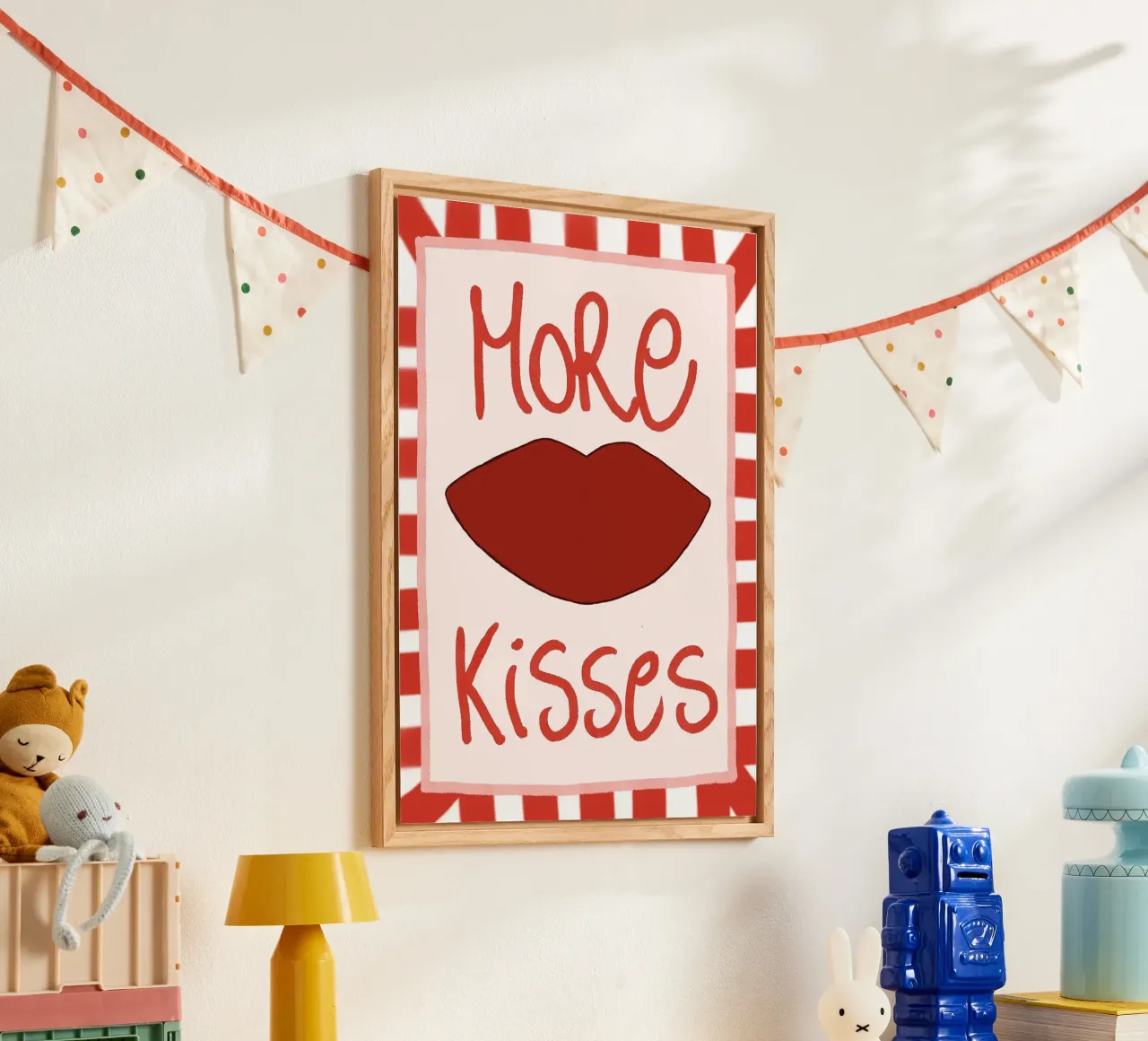 Altri baci labbra rosse e bianche plexiglass da Tory